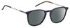 Profile View of Tommy Hilfiger TH1764S Designer Polarized Sunglasses with Custom Cut Smoke Grey Lenses in Navy Blue White Red Silver Tortoise Havana Unisex Panthos Full Rim Metal 51 mm