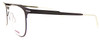 Side View of Carrera CA6660 Unisex Pantho Designer Reading Glasses Black Frosted Crystal 50mm