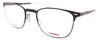 Profile View of Carrera CA6660 Unisex Pantho Designer Reading Glasses Black Frosted Crystal 50mm