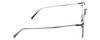 Side View of Levi's Timeless LV5000 Designer Single Vision Prescription Rx Eyeglasses in Black Ruthenium Silver Unisex Square Full Rim Metal 52 mm