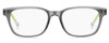 Front View of Tommy Hilfiger TH1427 Designer Single Vision Prescription Rx Eyeglasses in Grey Crystal Neon Yellow Unisex Oval Full Rim Acetate 50 mm