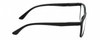 Side View of Geoffrey Beene GBR001 Men's Panthos Designer Reading Glasses in Gloss Black 53mm