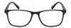 Front View of Geoffrey Beene GBR001 Designer Reading Eye Glasses with Custom Cut Powered Lenses in Gloss Grey Tortoise Havana Mens Panthos Full Rim Acetate 53 mm