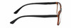Side View of Geoffrey Beene GBR001 Designer Blue Light Blocking Eyeglasses in Gloss Tortoise Havana Brown Gold Black Mens Panthos Full Rim Acetate 53 mm