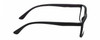 Side View of Geoffrey Beene GBR002 Designer Progressive Lens Blue Light Blocking Eyeglasses in Matte Black Plum Purple Stripe Mens Rectangular Full Rim Acetate 53 mm