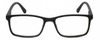 Front View of Geoffrey Beene GBR002 Men's Progressive Blue Light Glasses in Black Purple 53 mm