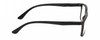 Side View of Geoffrey Beene GBR002 Designer Blue Light Blocking Eyeglasses in Grey Tortoise Havana Black Mens Rectangular Full Rim Acetate 53 mm