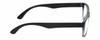 Side View of Geoffrey Beene GBR003 Designer Blue Light Blocking Eyeglasses in Navy Blue Clear Crystal Fade Mens Rectangular Full Rim Acetate 52 mm