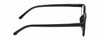 Side View of Geoffrey Beene GBR004 Designer Blue Light Blocking Eyeglasses in Gloss Black Silver Mens Oval Full Rim Acetate 46 mm
