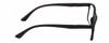 Side View of Geoffrey Beene GBR008 Designer Progressive Lens Blue Light Blocking Eyeglasses in Matte Black Orange Tiger Stripe Mens Rectangular Full Rim Acetate 53 mm
