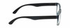 Side View of Geoffrey Beene GBR011 Designer Blue Light Blocking Eyeglasses in Gloss Blue Crystal Fade Black Mens Rectangular Full Rim Acetate 52 mm