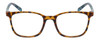Front View of Lulu Guinness LR75 Designer Progressive Lens Prescription Rx Eyeglasses in Tortoise Havana Amber Brown Colorful Floral Ladies Panthos Full Rim Acetate 50 mm