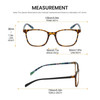 Lulu Guinness LR75 Women Blue Light Glasses Tortoise Havana Colorful Floral 50mm