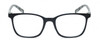 Front View of Lulu Guinness LR75 Designer Reading Eye Glasses with Custom Cut Powered Lenses in Navy Blue Crystal White Black Polka Dot Ladies Panthos Full Rim Acetate 50 mm