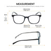 Lulu Guinness LR75 Women's Blue Light Glasses Navy Blue Crystal White Black 50mm