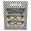 Profile View of Lulu Guinness 3 PACK Gift Women's Reading Glasses Black,Blue Pink,Tortoise +2.50