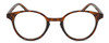 Front View of Elle EL15557R Designer Bi-Focal Prescription Rx Eyeglasses in Gloss Tortoise Havana Brown Spot Ladies Panthos Full Rim Acetate 49 mm