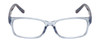 Front View of Elle Womens Designer Reading Glasses in Crystal Blue Modern Art Pink Purple 55mm