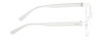 Side View of Elle EL15579R Women's Oval Designer Reading Glasses in Crystal Clear White 51 mm