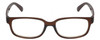 Front View of Elle EL15581R Designer Bi-Focal Prescription Rx Eyeglasses in Crystal Brown White Diamond Ladies Rectangular Full Rim Acetate 52 mm