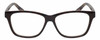 Front View of Isaac Mizrahi Women's Reading Glasses Brown Tortoise Crystal Floral Yellow 53 mm