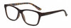 Profile View of Isaac Mizrahi IM31267R Designer Progressive Lens Blue Light Blocking Eyeglasses in Brown Tortoise Spot Crystal Floral Yellow Ladies Panthos Full Rim Acetate 53 mm