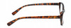 Side View of Isaac Mizrahi IM31300R Designer Progressive Lens Blue Light Blocking Eyeglasses in Tortoise Havana Brown Gold Spot Ladies Cat Eye Full Rim Acetate 51 mm