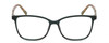 Front View of Isaac Mizrahi IM31322R Designer Bi-Focal Prescription Rx Eyeglasses in Green Floral Yellow Red Ladies Square Full Rim Acetate 54 mm