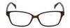 Front View of Isaac Mizrahi IM31324R Designer Bi-Focal Prescription Rx Eyeglasses in Crystal Tortoise Havana Brown Gold Spot Ladies Cat Eye Full Rim Acetate 52 mm