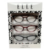 Profile View of Elle 3 PACK Gift Box Womens Reading Glasses Tortoise,Crystal Red,Navy Blue +1.50