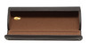 Feducci MOZART Executive Hard Eyeglass Case (Medium) Tailored Padded Syn.Leather in Brown