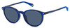 Side View of Polaroid PLD-6137/CS Unisex Round Designer Reading Glasses Navy Royal Blue 52 mm