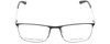 Front View of Under Armour UA-5006/G Unisex Semi-Rimless Reading Glasses in Brown Silver 57 mm