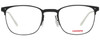 Front View of Carrera 6660 Unisex Panthos Designer Reading Glasses in Black Frost Crystal 50mm