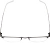 Side View of Carrera 6660 Designer Reading Eye Glasses with Custom Cut Powered Lenses in Matte Black Frost Crystal Unisex Panthos Full Rim Stainless Steel 50 mm