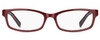 Front View of Kate Spade NARCISA Designer Single Vision Prescription Rx Eyeglasses in Burgundy Red Magenta Purple Havana Tortoise Ladies Rectangular Full Rim Acetate 51 mm