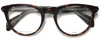 Front View of Rag&Bone 7003 Designer Bi-Focal Prescription Rx Eyeglasses in Gloss Tortoise Havana Brown Gunmetal Unisex Panthos Full Rim Acetate 51 mm