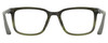 Side View of Under Armour UA-5010 Designer Blue Light Blocking Eyeglasses in Green Horn Marble Unisex Square Full Rim Acetate 53 mm