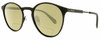 Profile View of Polaroid 4053/S Designer Polarized Reading Sunglasses with Custom Cut Powered Sun Flower Yellow Lenses in Matte Black Ladies Panthos Full Rim Metal 50 mm