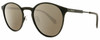 Profile View of Polaroid 4053/S Designer Polarized Reading Sunglasses with Custom Cut Powered Amber Brown Lenses in Matte Black Ladies Panthos Full Rim Metal 50 mm