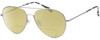 Profile View of Rag&Bone 1036 Designer Polarized Reading Sunglasses with Custom Cut Powered Sun Flower Yellow Lenses in Rose Gold Red Tortoise Havana Unisex Pilot Full Rim Metal 58 mm