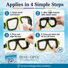Optx 20/20 Hydrotac Dive Optx Stick On Bifocal Scuba Diving Mask Magnify Lenses