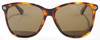 Front View of GUCCI GG0024S-002 Unisex Designer Sunglasses in Havana Tortoise Gold/Brown 58 mm