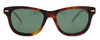Front View of GUCCI GG0671S-002 Unisex Sunglasses Brown Havana Gold Grey Snakeskin/Green 54 mm