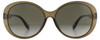 Front View of GUCCI GG0793SK-002 Women's Designer Sunglasses Chocolate Crystal Gold/Brown 59mm