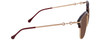 Side View of GUCCI GG0918S-002 Unisex Sunglasses Tortoise Havana Gold Burgundy Red/Brown 56mm