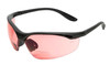 Profile View of Calabria 91348 Bi-Focal Safety Glasses FL41 Pink Anti-Migraine Light Sensitivity