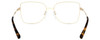 Top View of Michael Kors MK3035 Womens Designer Reading Glasses in Gold Tortoise Havana 54mm