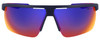 Front View of NIKE Windshield-CW4662-451 Men's Sunglasses Navy Blue/Red Mirror Field Tint 75mm