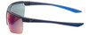 Side View of NIKE Windshield-CW4662-451 Men's Sunglasses Navy Blue/Red Mirror Field Tint 75mm